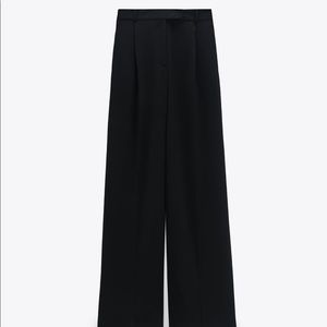 Zara Black Pallazo Trousers formal